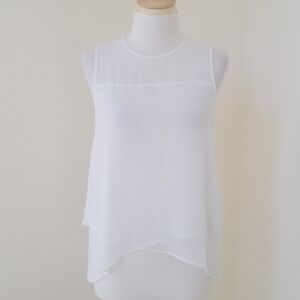NWT! VINCE CAMUTO size XS ivory asymmetrical top